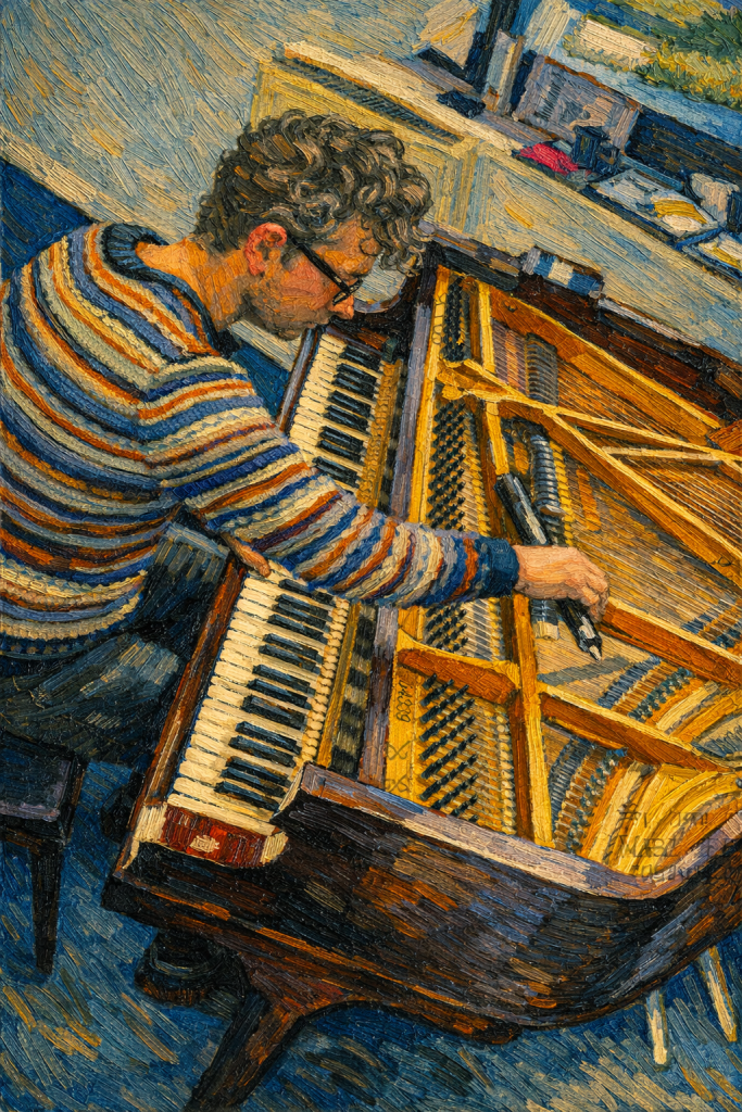 piano tuner after piano move